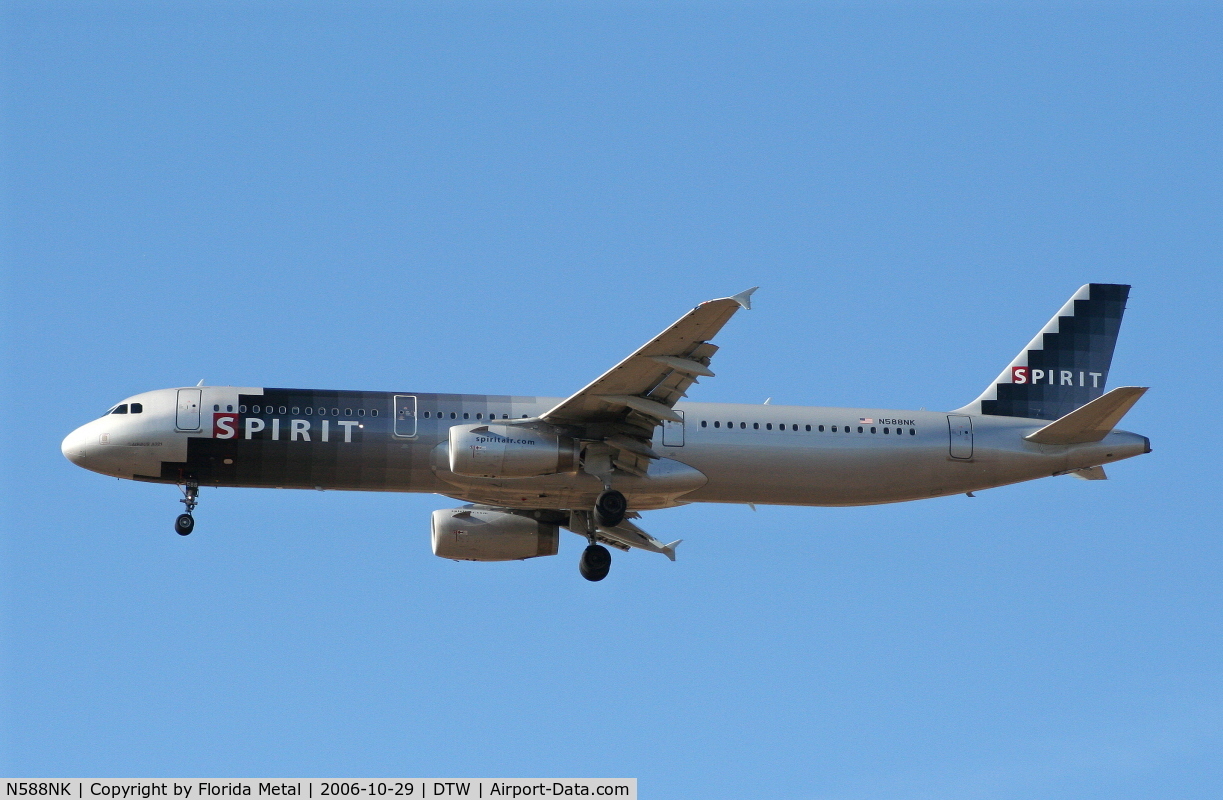 N588NK, 2005 Airbus A321-231 C/N 2590, Spirit