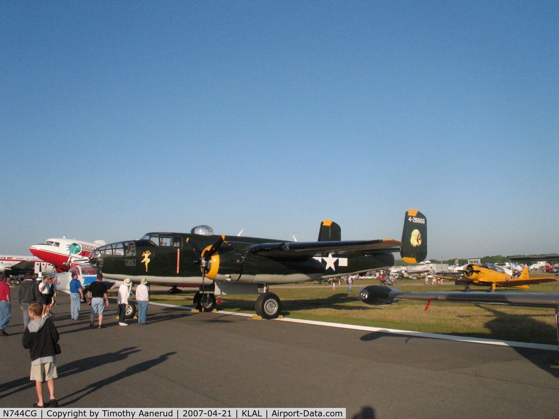 N744CG, 1944 North American B-25N Mitchell C/N 108-32141, Sun-n-Fun 2007