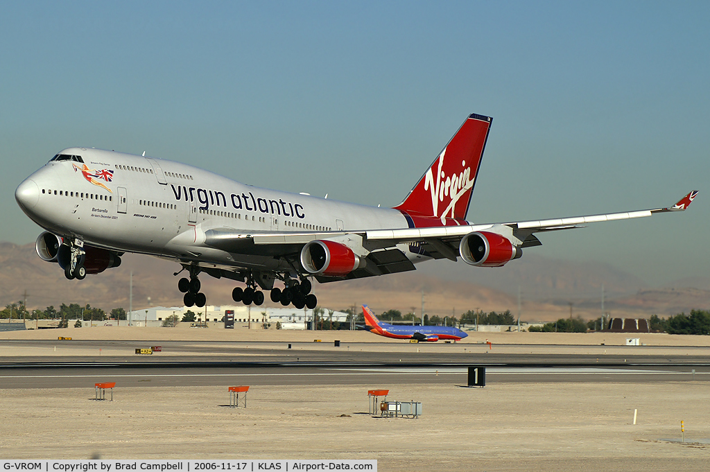 G-VROM, 2001 Boeing 747-443 C/N 32339, Virgin Atlantic - 'Barbarella' / 2001 Boeing Company 747-443
