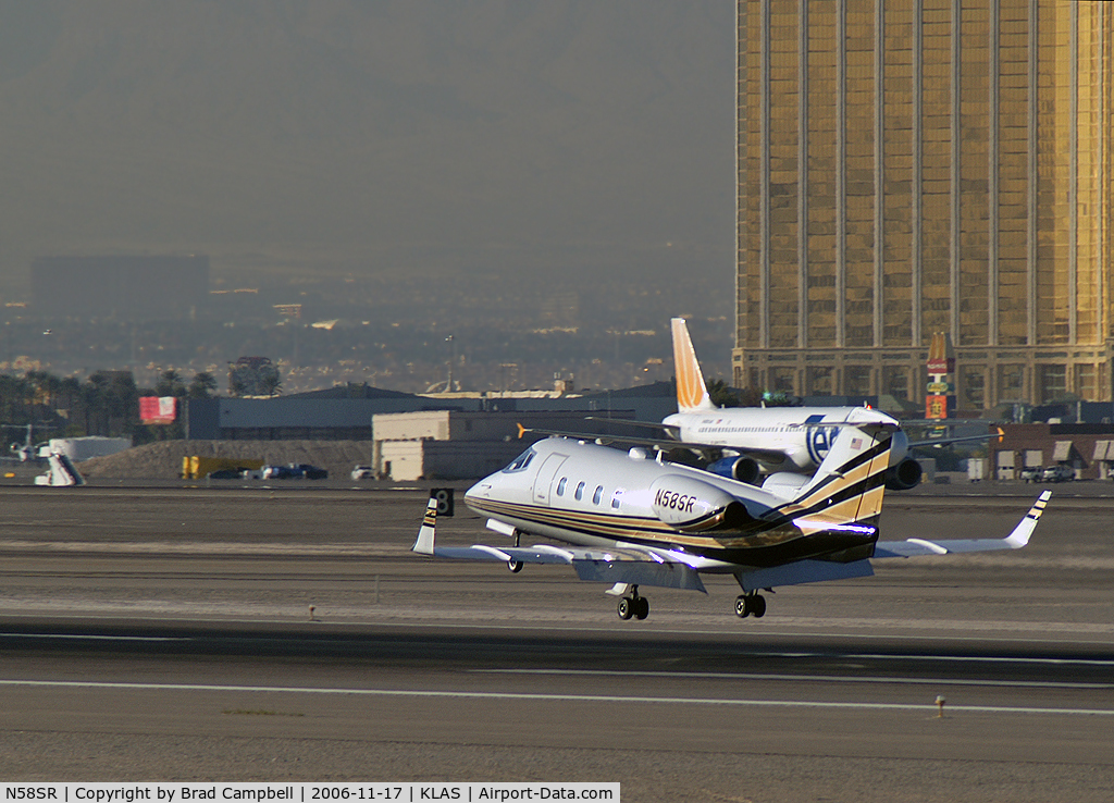 N58SR, Gates Learjet 55 C/N 55-058, Chrysler Aviation Inc. - Van Nuys, California / Gates Learjet Corp. 55