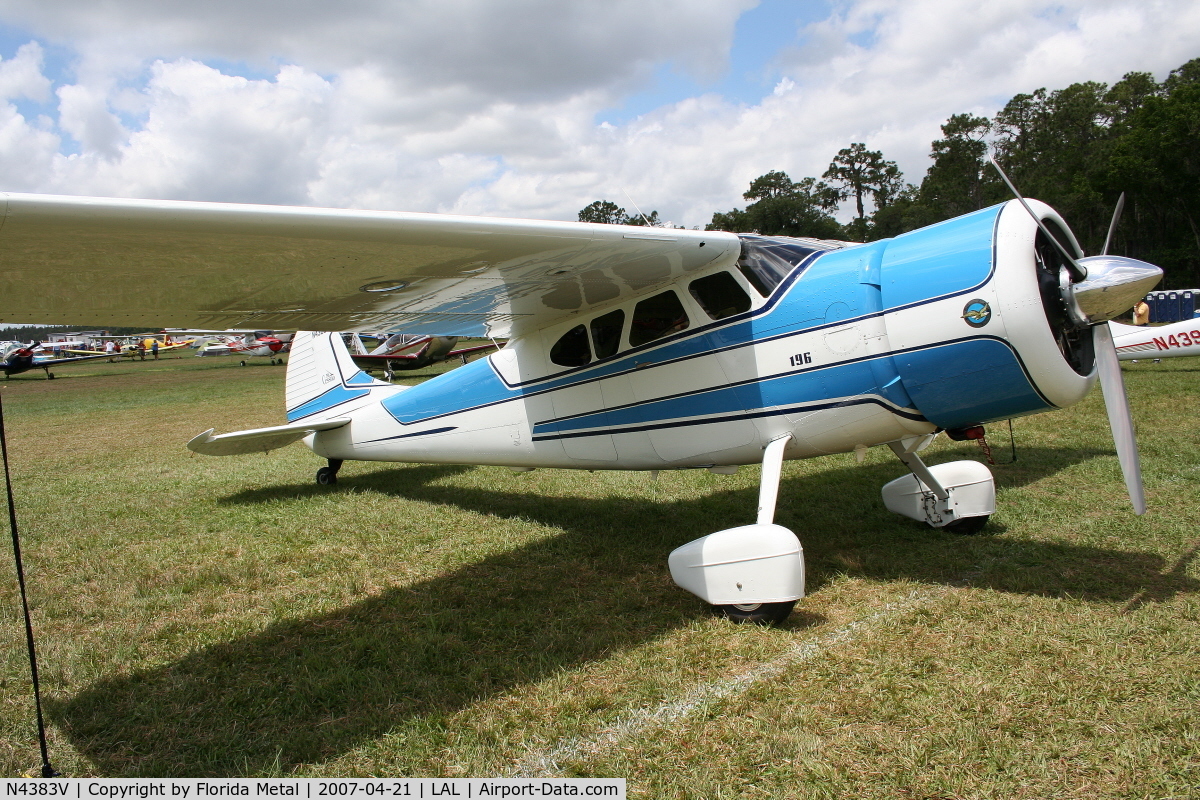 N4383V, 1949 Cessna 195 C/N 7305, Cessna 195