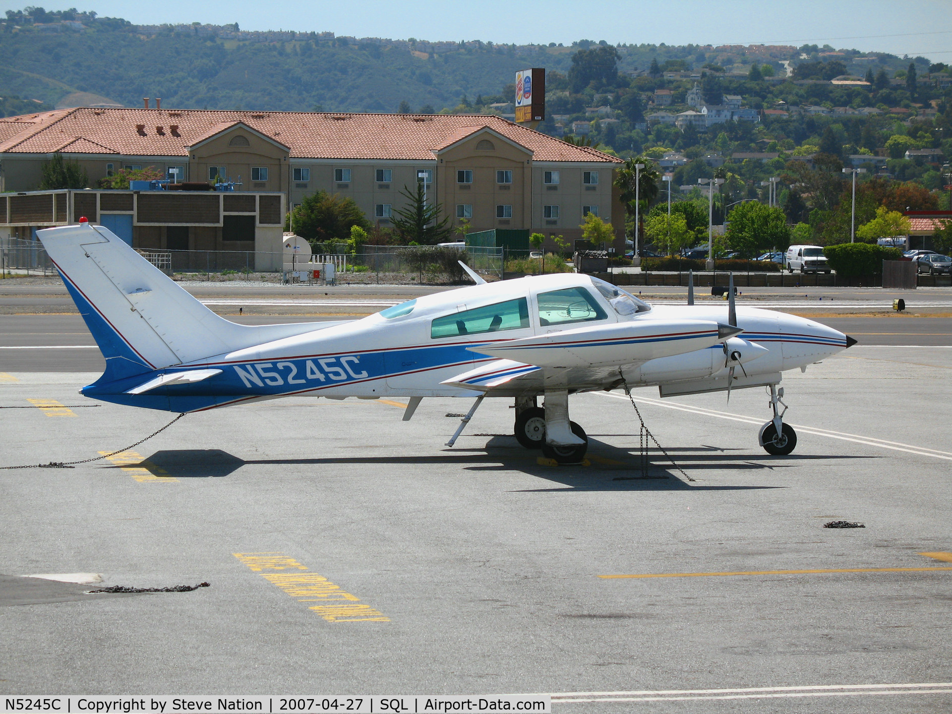 N5245C, 1978 Cessna 310R C/N 310R1523, PS Aviation 1978 Cessna 310R visiting from Henderson, NV @ San Carlos, CA