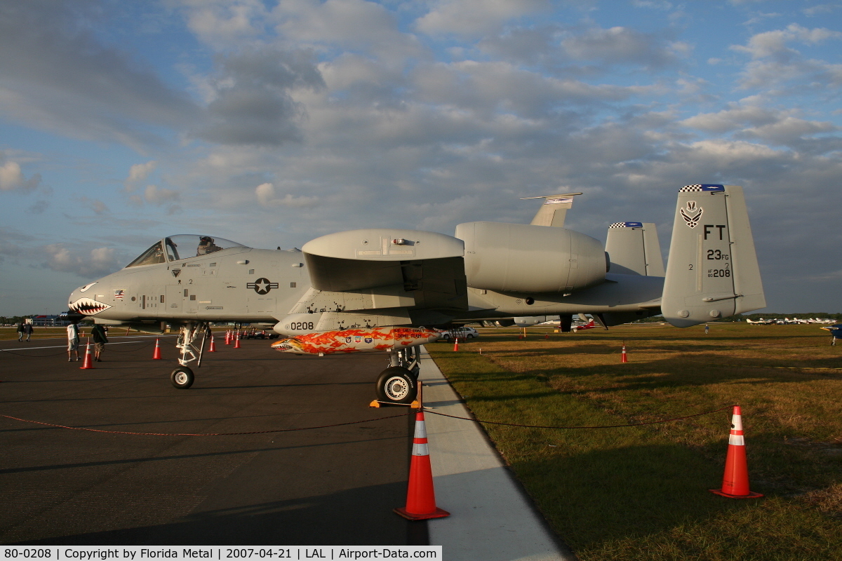 80-0208, 1980 Fairchild Republic A-10C Thunderbolt II C/N A10-0558, A-10