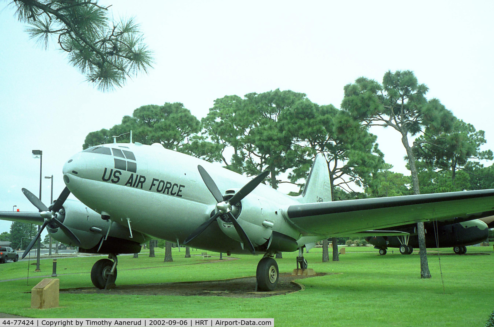 44-77424, 1944 Curtiss C-46D Commando C/N 32820, Hurlburt Field Park, Curtis-Wright C-46D Commando, 44-77424