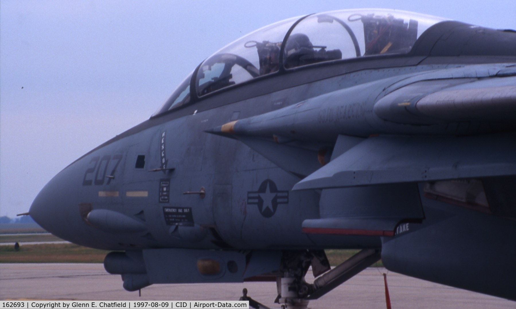 162693, Grumman F-14B Tomcat C/N 539, F-14B stopping overnight