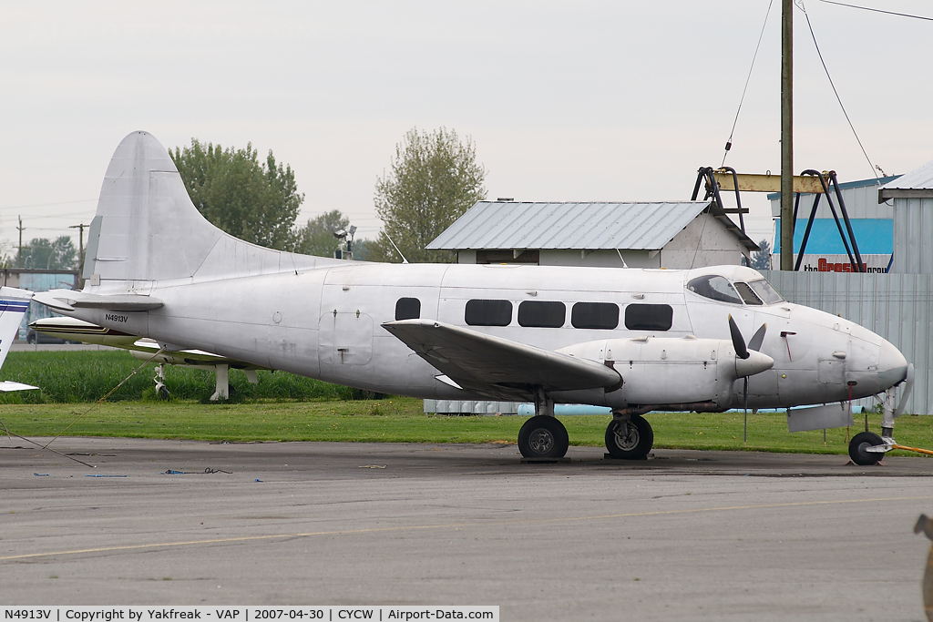 N4913V, 1954 De Havilland DH-104 Dove 5A C/N 04272, DH104 Dove