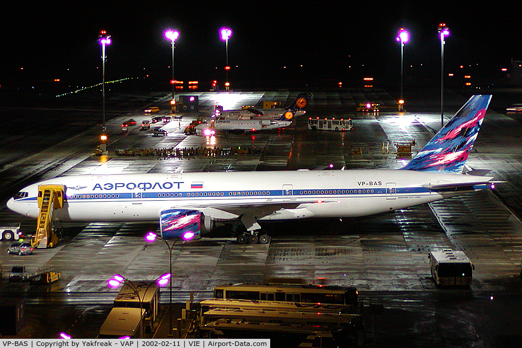VP-BAS, 1998 Boeing 777-2Q8/ER C/N 27607, Aeroflot Boeing 777-200