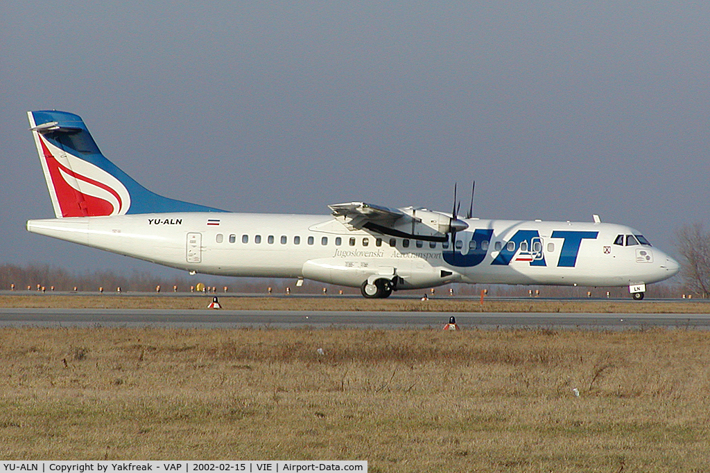 YU-ALN, 1990 ATR 72-202 C/N 180, JAT ATR72