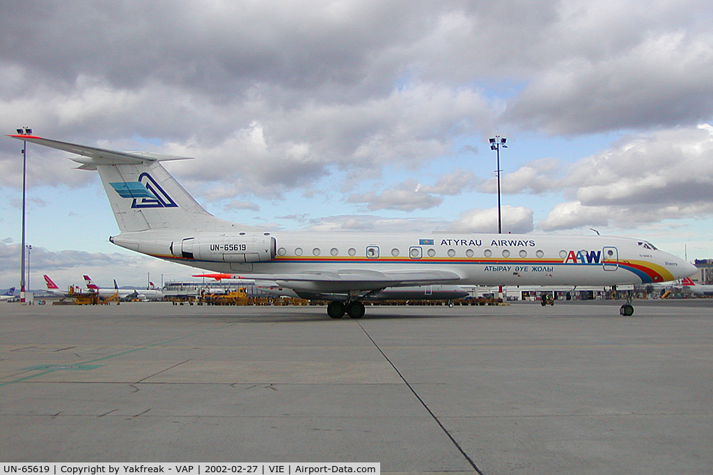 UN-65619, 1975 Tupolev Tu-134A-3 C/N 31218, Atyrau Airways Tupolev 134