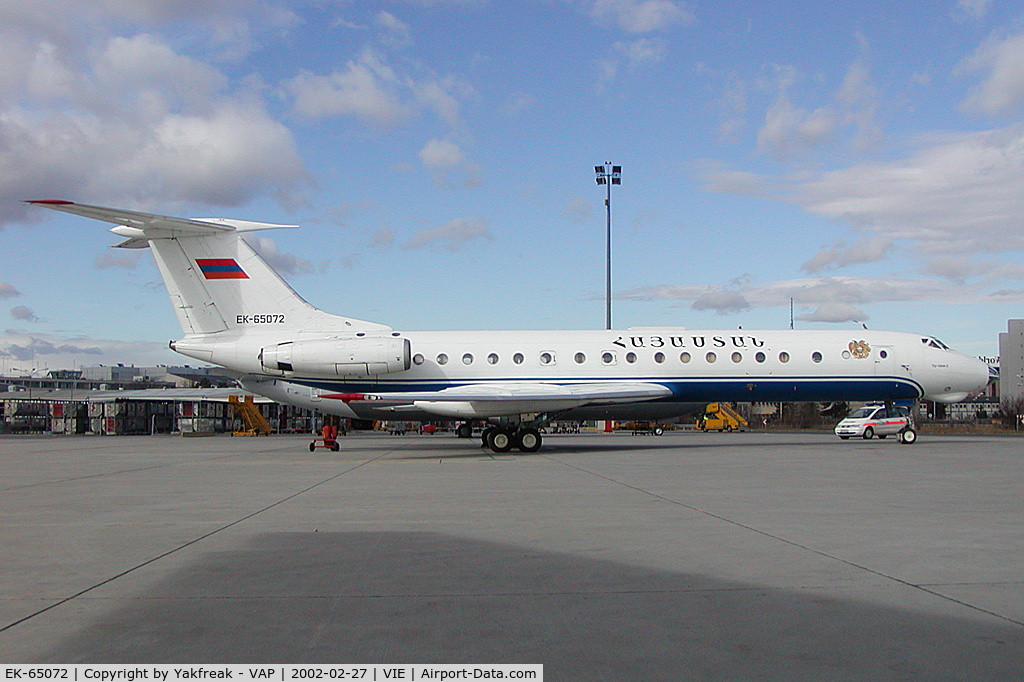 EK-65072, 1977 Tupolev Tu-134A C/N 49972, Armenian Government Tupolev 134