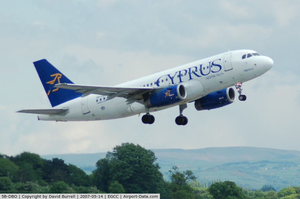 5B-DBO, 2002 Airbus A319-132 C/N 1729, Cyprus Airways - Taking Off