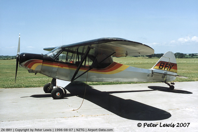 ZK-BRY, Piper PA-18A-150 Super Cub C/N 18-5687, glider tug