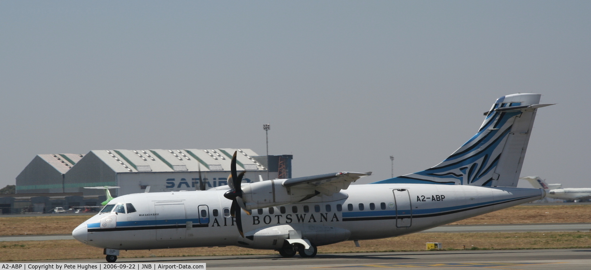 A2-ABP, 1996 ATR 42-500 C/N 512, Air Botswana ATR42 at JNB