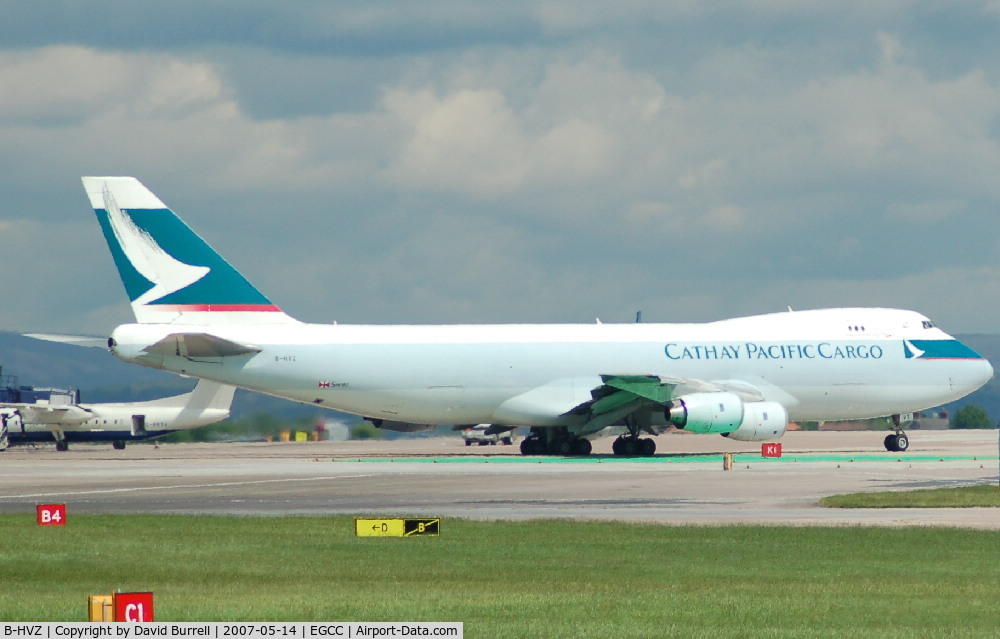 B-HVZ, 1987 Boeing 747-267F/SCD C/N 23864, Cathay Pacific Cargo - Taxiing