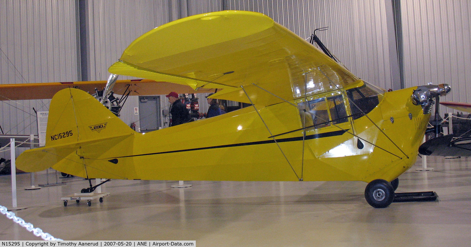 N15295, 1936 Aeronca C-3 C/N 623, Discover Aviation Days 2007, Golden Wings Museum