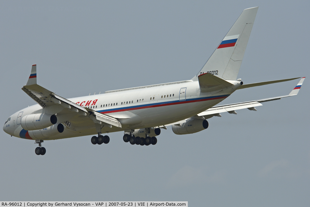 RA-96012, 1994 Ilyushin Il-96-300 C/N 74393201009, Mr. Putin @ Vienna