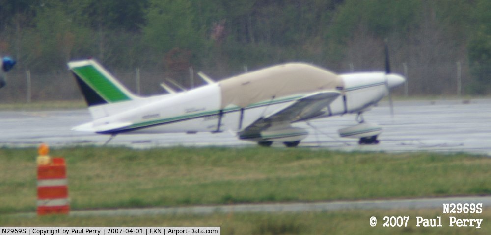 N2969S, 1979 Piper PA-28-181 C/N 28-8090013, Long view of this recently wet little bird