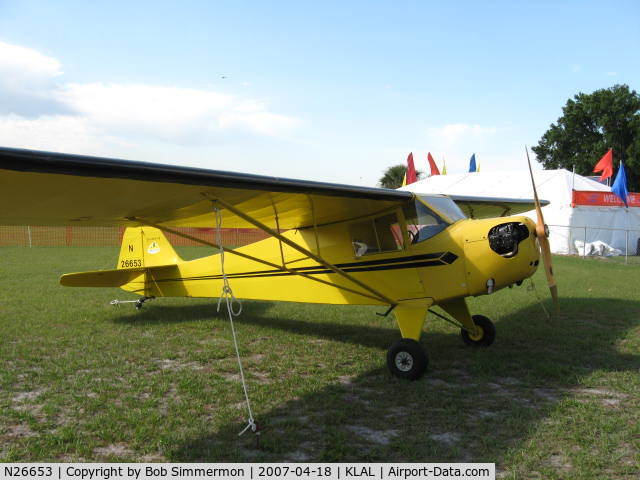 N26653, 1940 Taylorcraft BL-65 (L-2F) C/N 1995, Sun N Fun