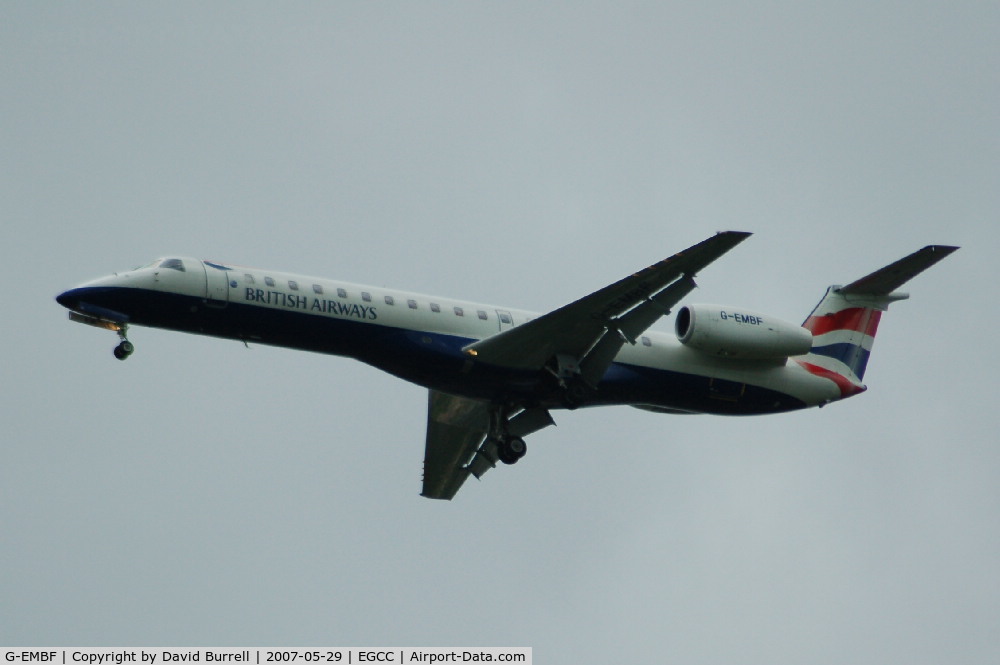 G-EMBF, 1998 Embraer EMB-145EU (ERJ-145EU) C/N 145088, British Airways - Landing