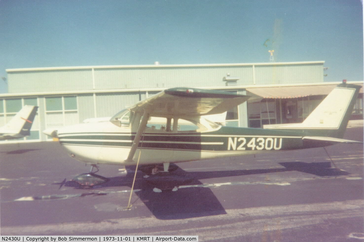 N2430U, 1963 Cessna 172D C/N 17250030, Marysville, OH not long after Dad bought her