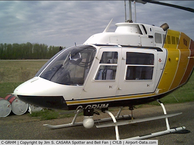 C-GRHM, 1970 Bell 206B JetRanger II C/N 600, At Lac La Biche Alberta