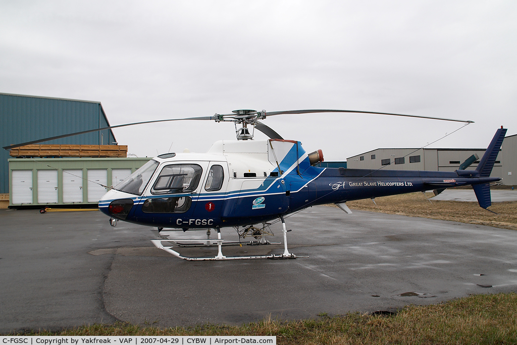 C-FGSC, 1998 Aérospatiale AS-350B-2 Ecureuil C/N 3067, Great Slave Helicopters SA 350