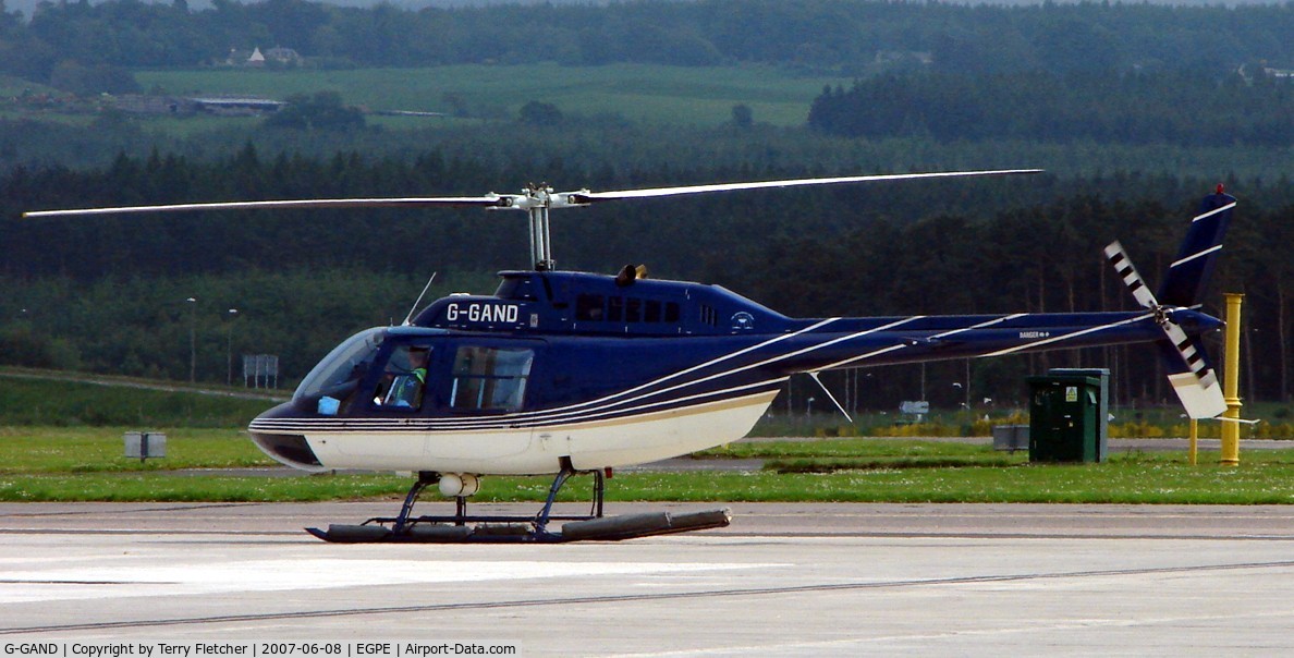G-GAND, 1968 Agusta AB-206B JetRanger II C/N 8073, Bell 206B