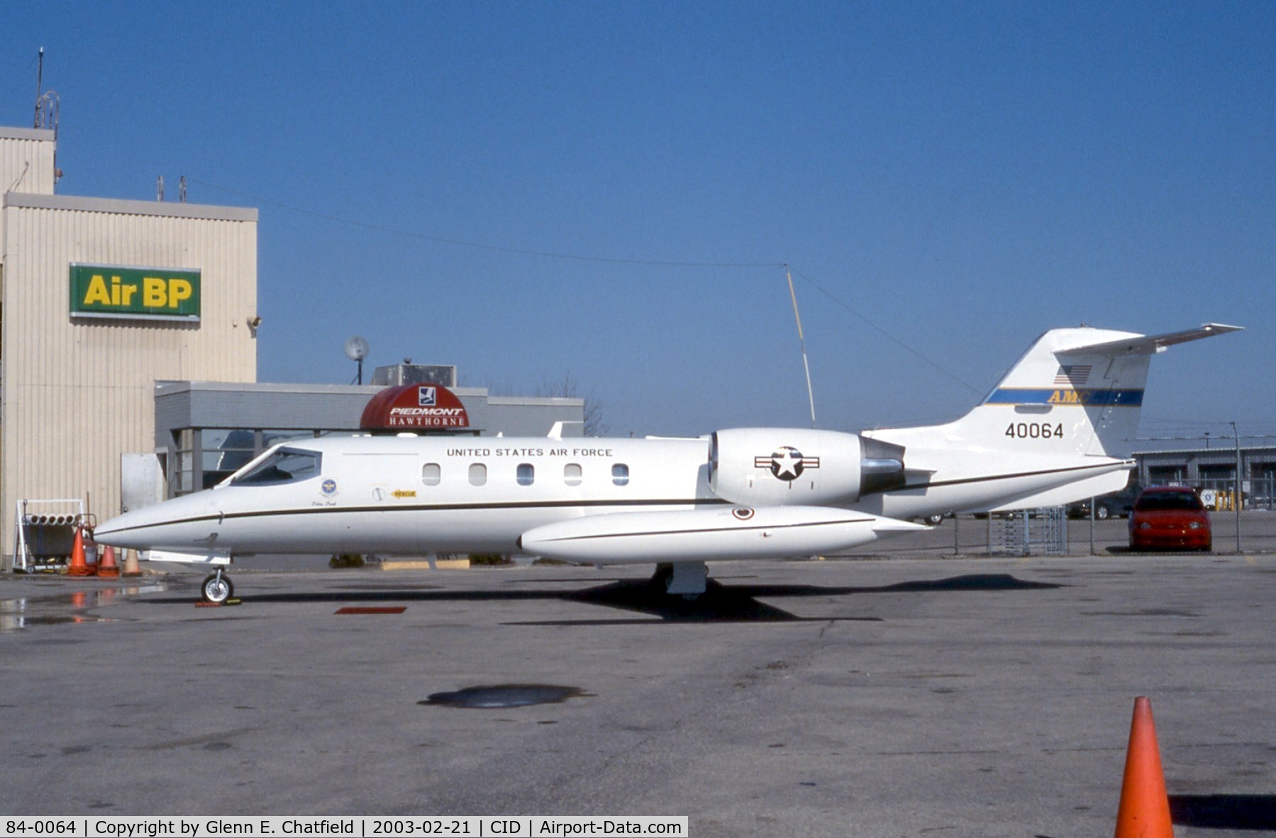 84-0064, 1984 Gates Learjet (35A) C-21A C/N 35A-510, C-21A on the Piedmont-Hawthorne FBO ramp