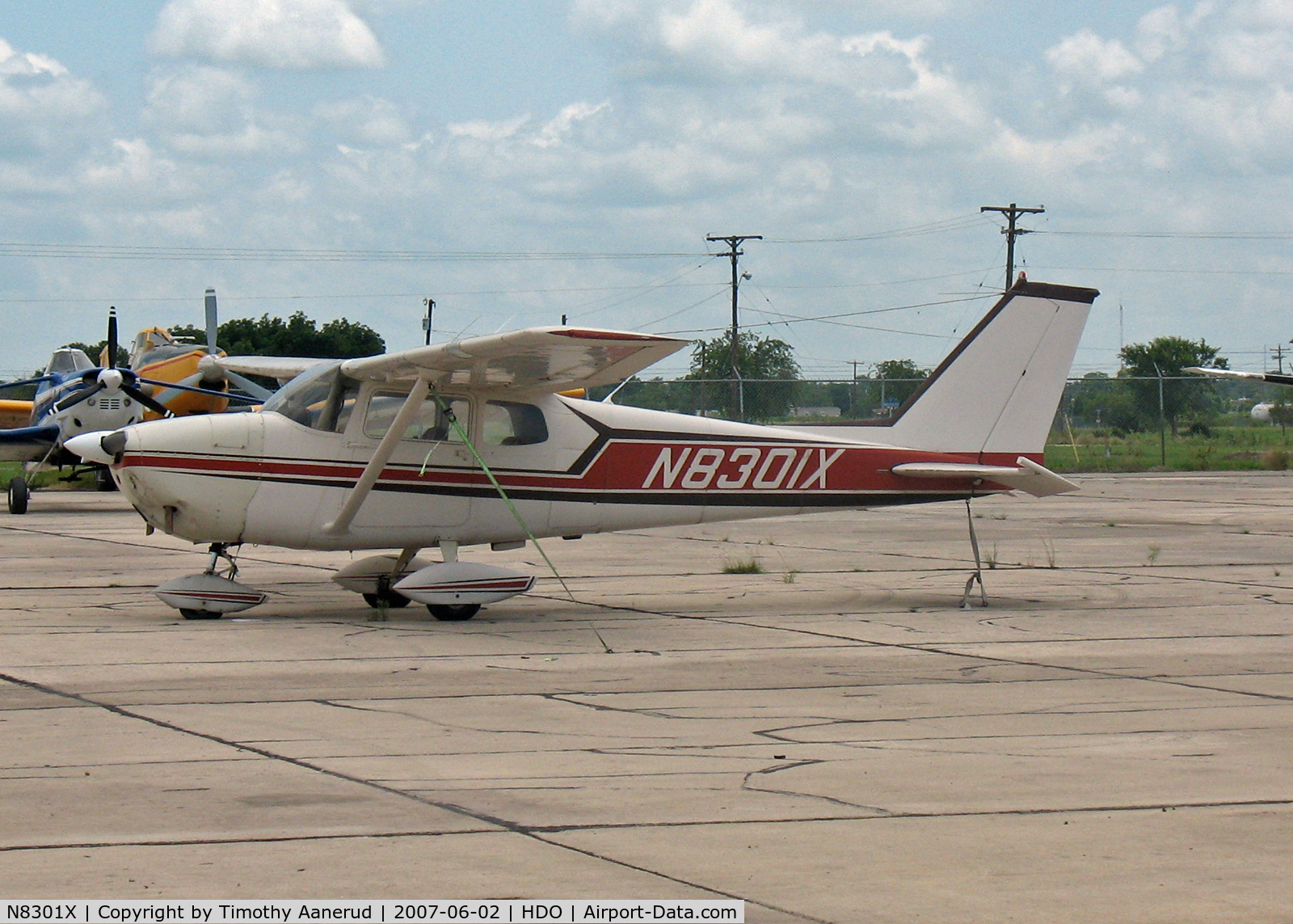 N8301X, 1961 Cessna 172C C/N 17248801, 1961 Cessna 172C Skyhawk, c/n 17248801, Parked at Hondo, TX