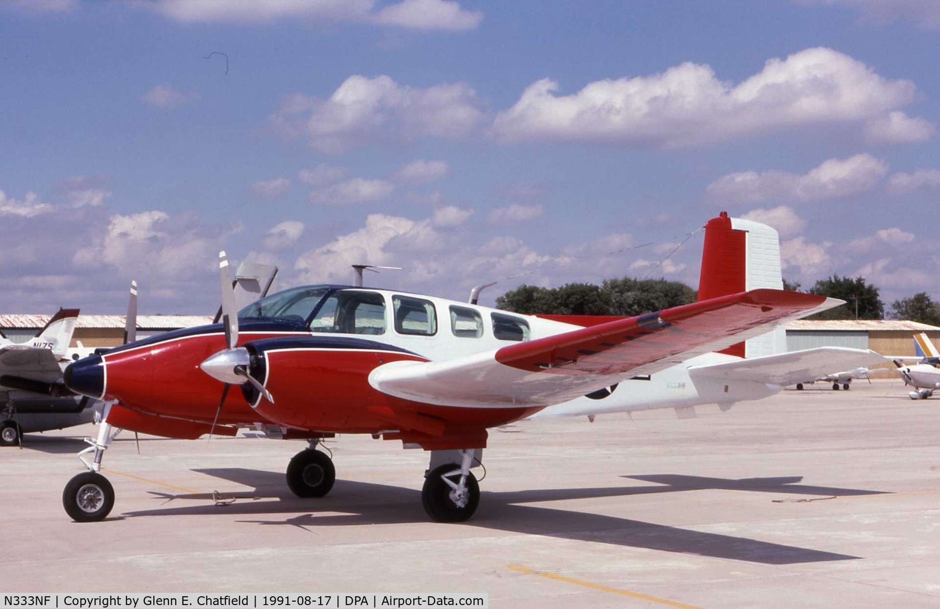N333NF, 1960 Beech D50E Twin Bonanza C/N DH-302, ex-N333NF, warbird wannabe