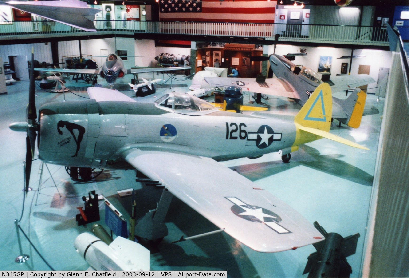 N345GP, Republic P-47N Thunderbolt C/N 539C/1537, P-47N at the U.S. Air Force Armament Museum