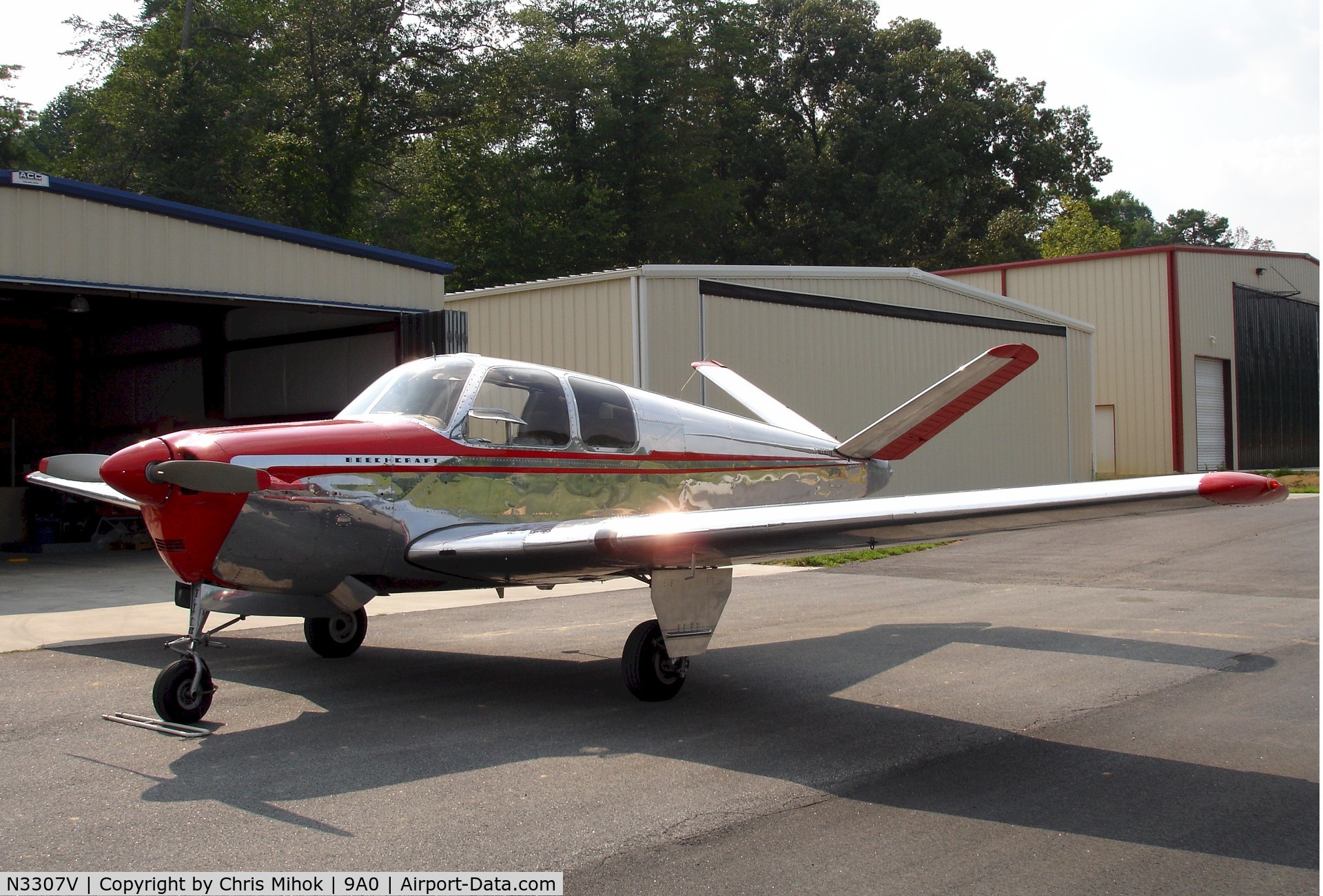 N3307V, 1947 Beech 35 Bonanza C/N D-766, Manufactured in August 1947 - Sold to Page Airways in New England