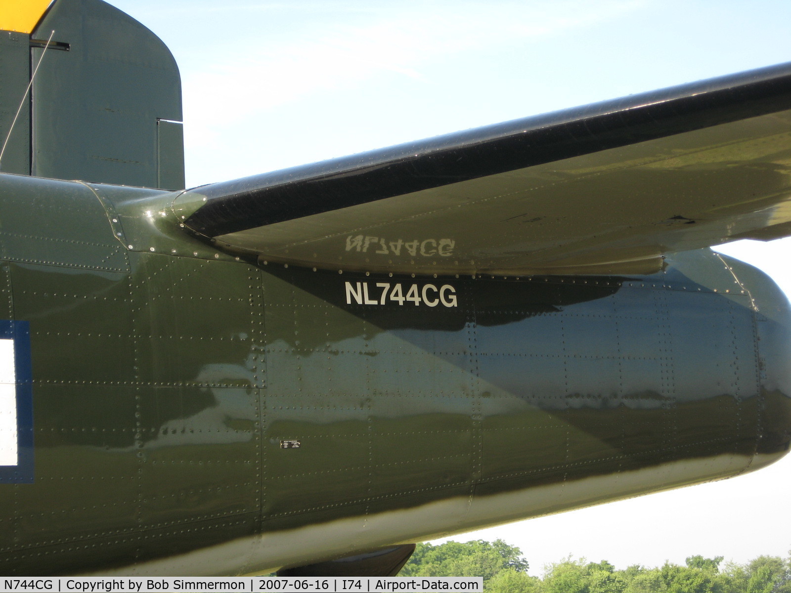 N744CG, 1944 North American B-25N Mitchell C/N 108-32141, At the Urbana, OH fly-in