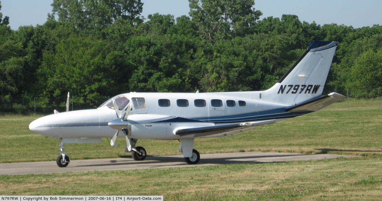 N797RW, Cessna 441 Conquest II C/N 441-0185, At the Urbana, OH fly-in