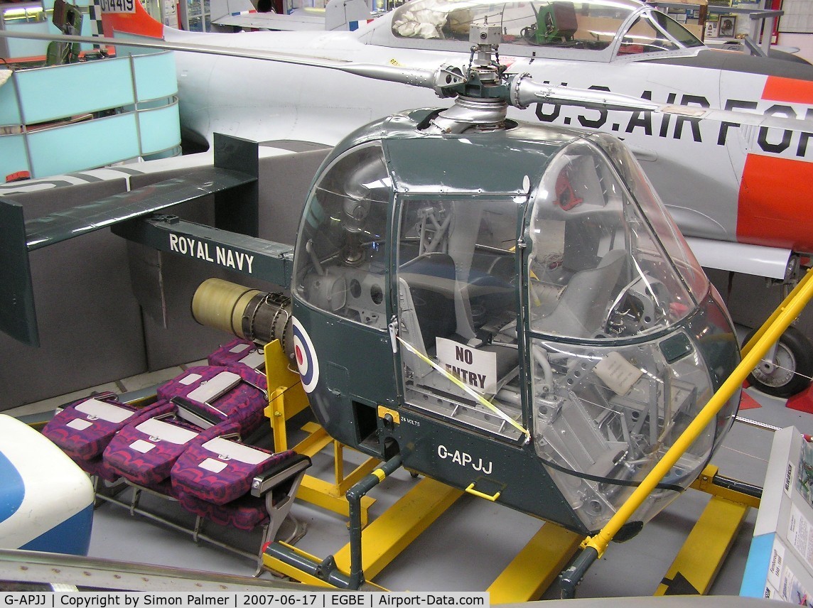 G-APJJ, Fairey Ultra Light Helicopter C/N F9428, Fairey UltraLight Helicopter in Midland Air Museum