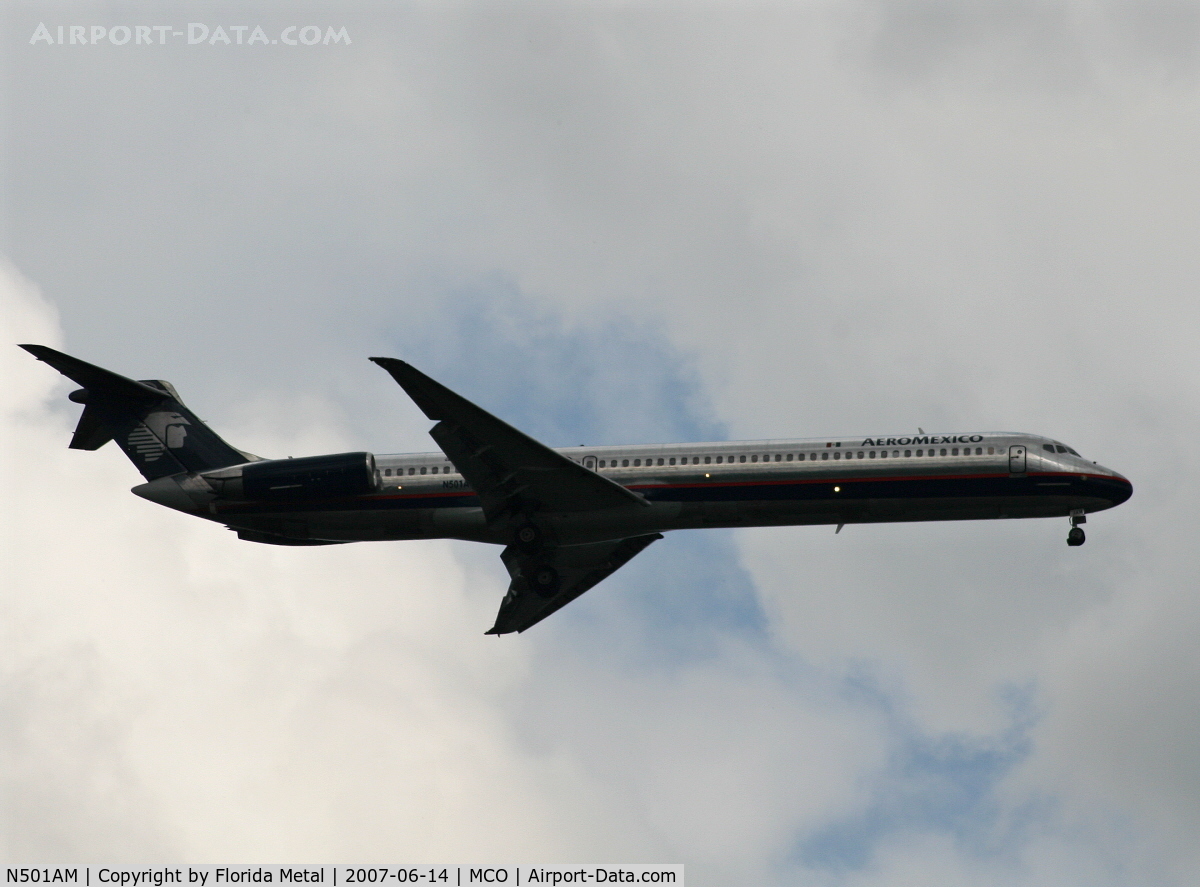 N501AM, 1984 McDonnell Douglas MD-82 (DC-9-82) C/N 49188, Aeromexico