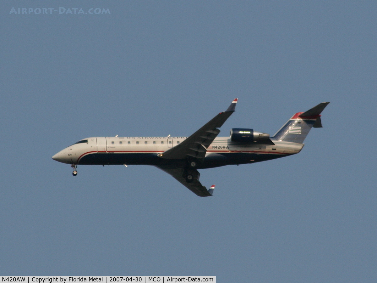 N420AW, 2002 Bombardier CRJ-200LR (CL-600-2B19) C/N 7640, US