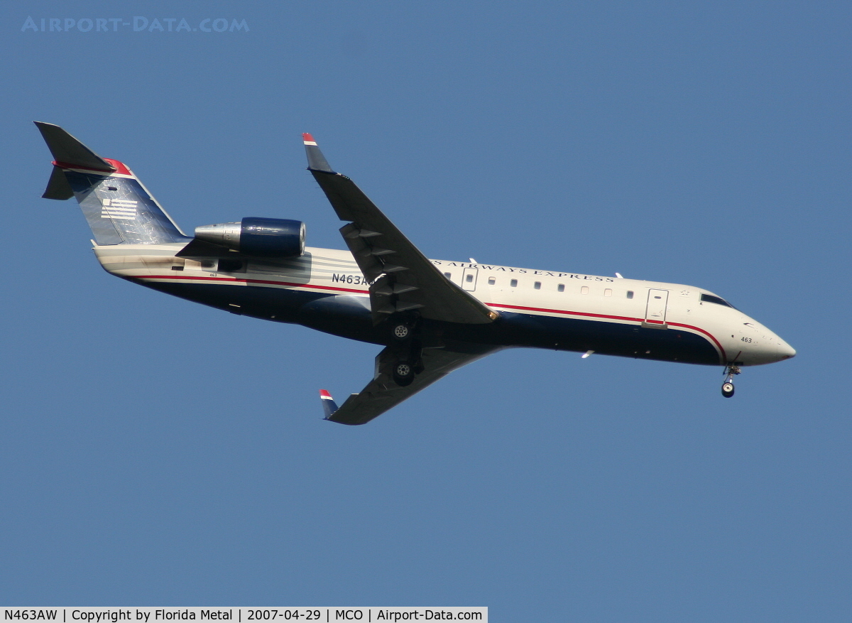 N463AW, 2003 Bombardier CRJ-200LR (CL-600-2B19) C/N 7878, US