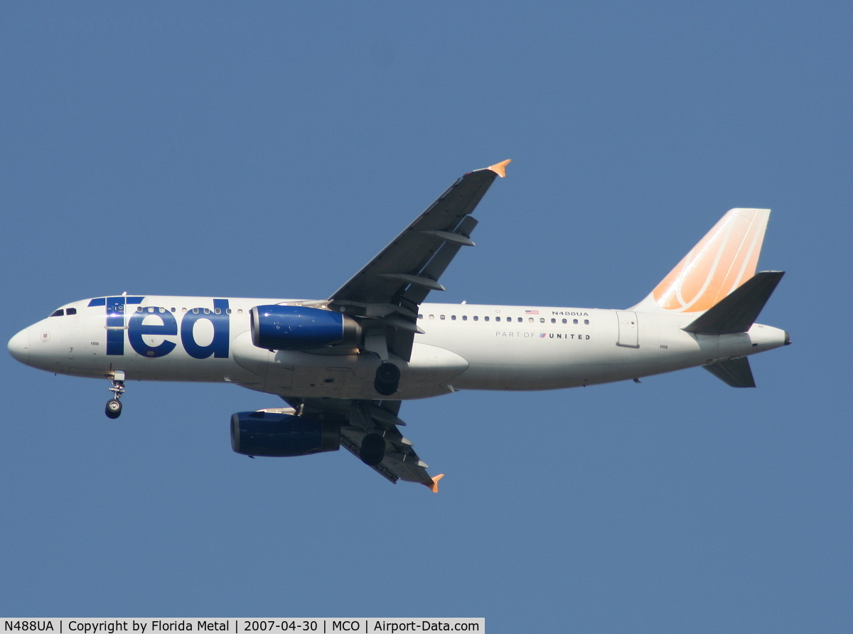 N488UA, 2001 Airbus A320-232 C/N 1680, Ted