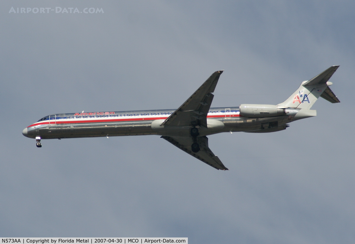 N573AA, 1991 McDonnell Douglas MD-82 (DC-9-82) C/N 53092, American