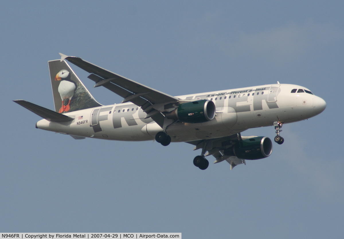 N946FR, 2006 Airbus A319-111 C/N 2763, Frontier