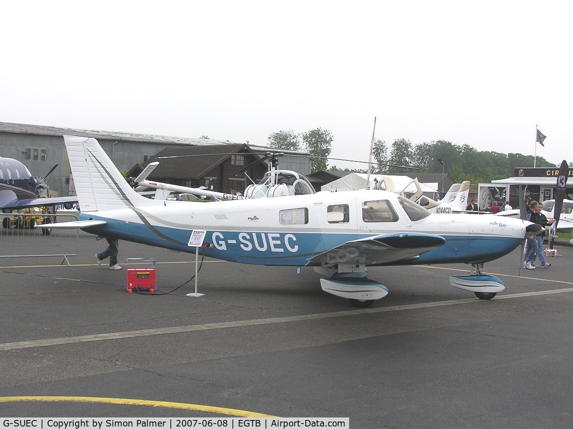 G-SUEC, 2005 Piper PA-32-301XTC Saratoga C/N 32-55029, Piper PA-32 on show at Aero Expo 2007 at Booker