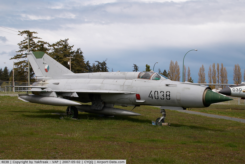 4038, Mikoyan-Gurevich MiG-21MF C/N 96004038, Czech Air Force Mig 21