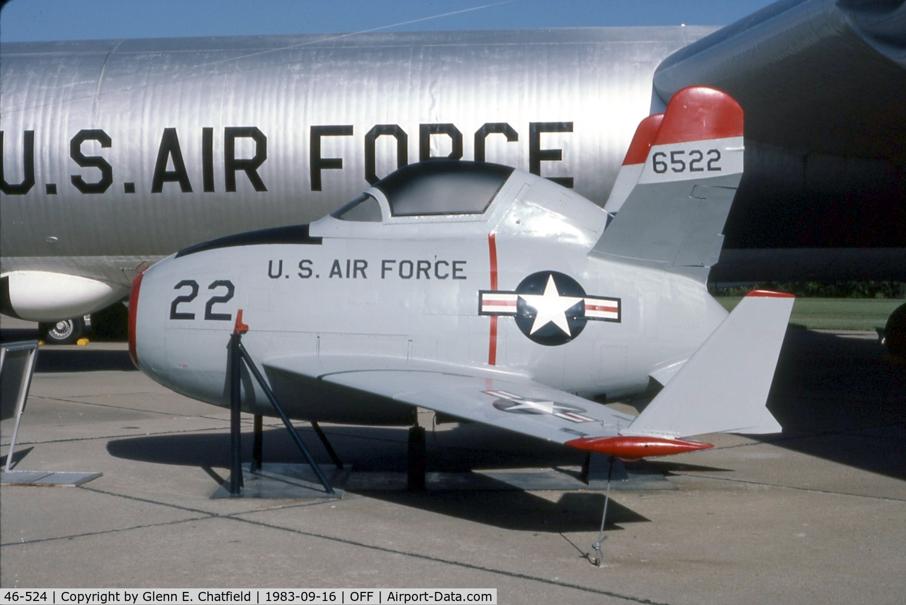 46-524, 1948 McDonnell XF-85 Goblin C/N Not found (46-524), XF-85 at the old Strategic Air Command Museum