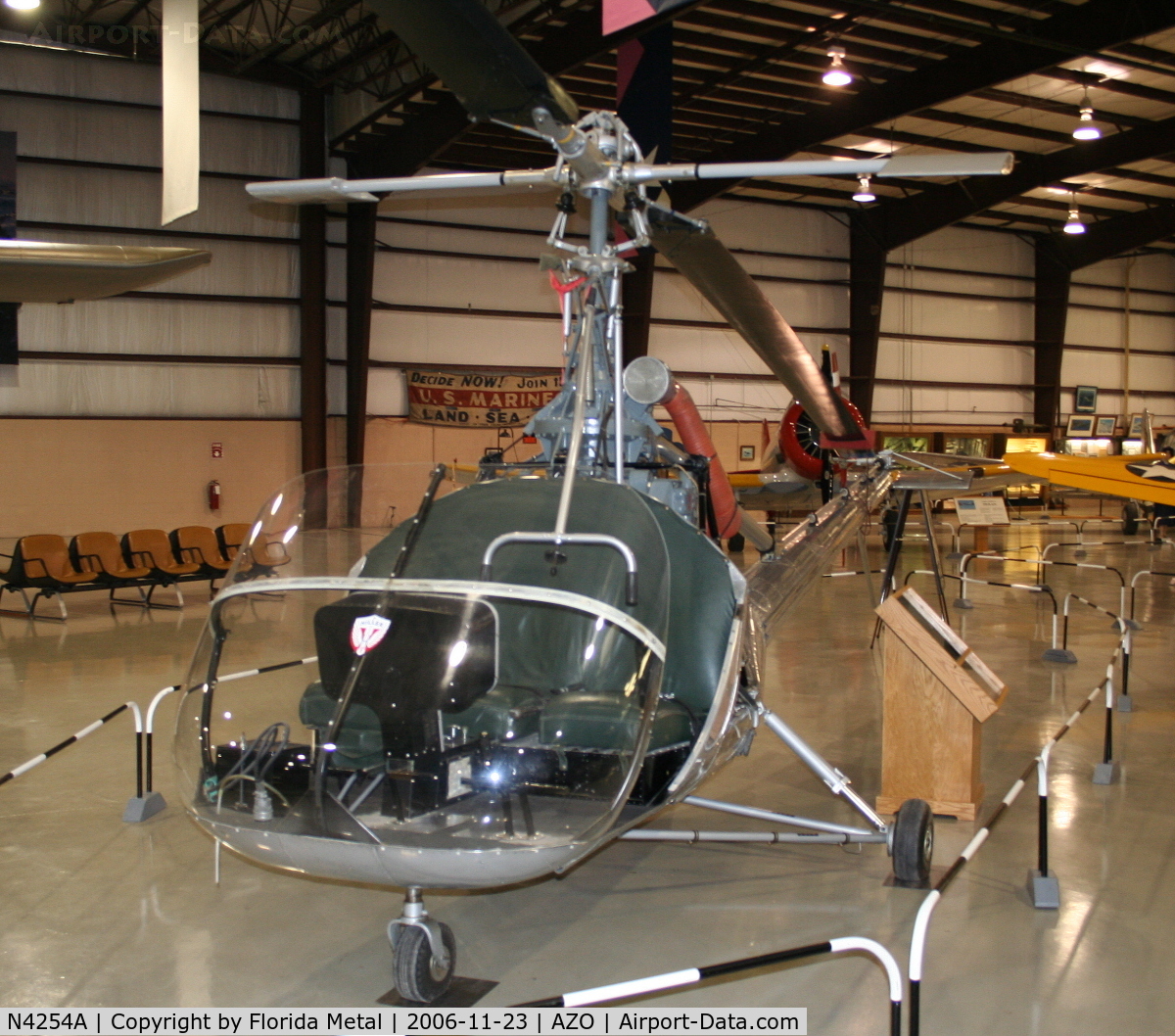 N4254A, 1950 Hiller UH-12A C/N 229, Hiller UH-12C