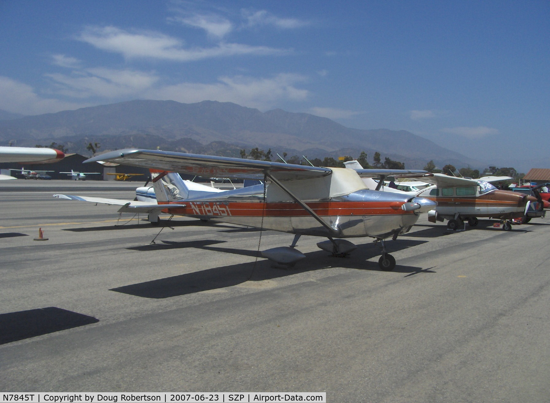 N7845T, 1960 Cessna 172A C/N 47445, 1960 Cessna 172A, Continental O-300 145 Hp, highly polished aluminum