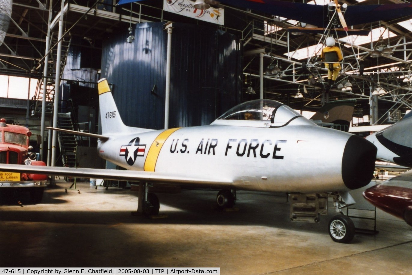 47-615, 1947 North American F-86A-1-NA Sabre C/N 151-38442, F-86A at the Octave Chanute Aviation Center