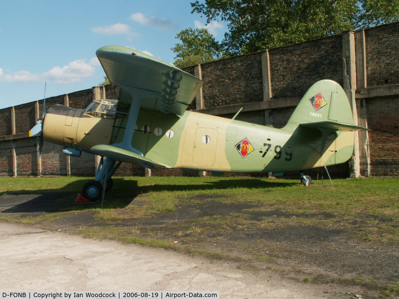 D-FONB, Antonov An-2TD C/N 1G180-41, Antonov An-2TD/Preserved at Peenemunde (marked as 799)