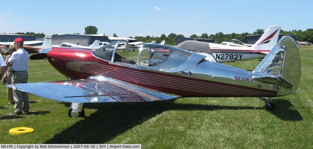 N61PK, 1946 Globe GC-1B Swift C/N 1031, Outstanding Coninental IO-360 powered Super Swifth at the Sandusky, OH fly-in.