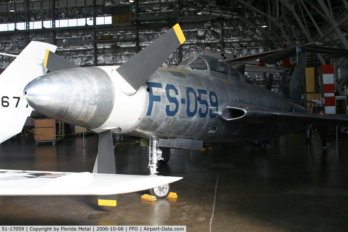51-17059, 1955 Republic XF-84H Thunderstreak C/N 369, XF-84H